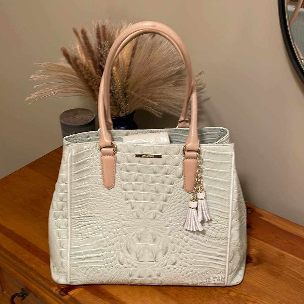 Brahmin Joan Tote - Sea Glass Tri-color NWOT